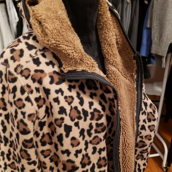 Faded Glory CHeetah Coat - Picture 2 of 4